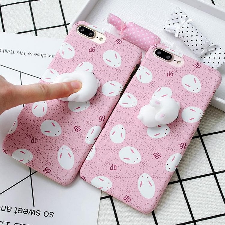 Kawaii Squishy Bunny Phone Case SP1710425