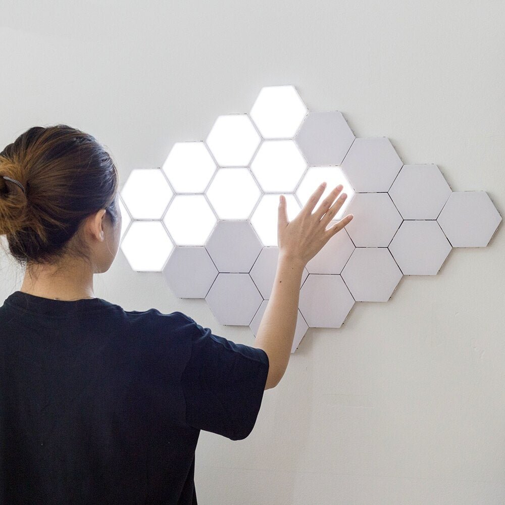 modern LED Wall Lamp loft British Creative Honeycomb Modular Assembly Helios Touch Wall Lamps Quantum lamp Magnetic Wall Light