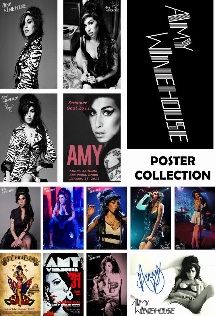 AMY WINEHOUSE POSTERS - HIGH QUALITY Photo Poster painting POSTER COLLECTION