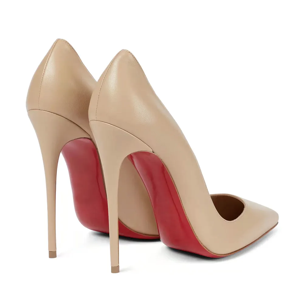 120mm Women's Party Wedding Red Soles Matte Pumps-vocosishoes