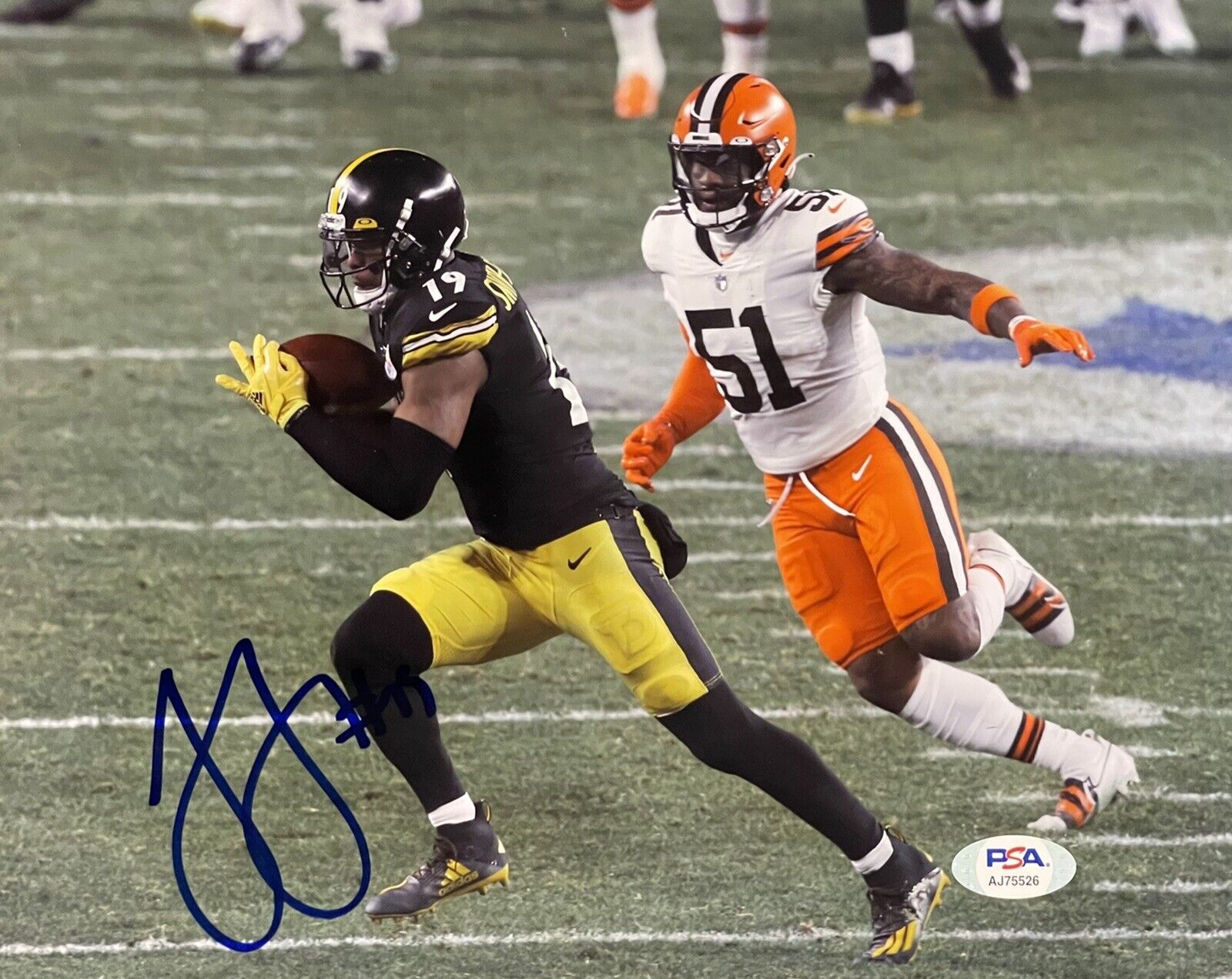 Juju Smith Schuster Signed Autographed Pittsburgh Steelers 8x10 Photo Poster painting PSA/DNA