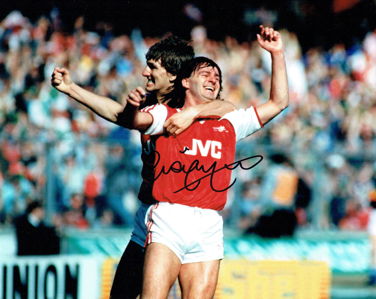 Charlie NICHOLAS Signed Autograph 10 x 8 Arsenal Action Photo Poster painting A AFTAL COA