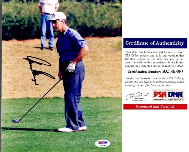 Gary Player Signed Golf 8x10 Photo Poster painting - PSA/DNA Certificate of Authenticity COA