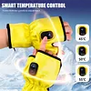 Rechargeable USB Fingerless Heated Gloves w/3 Heating Levels for Sports Skiing