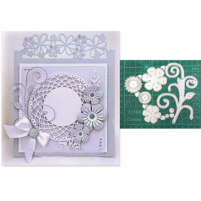 Craft Metal Cutting Dies Cut Die Mold Wildflower Flower Leaf Decoration Scrapbooking Dies Knife Mould Blade Punch Stencils Dies