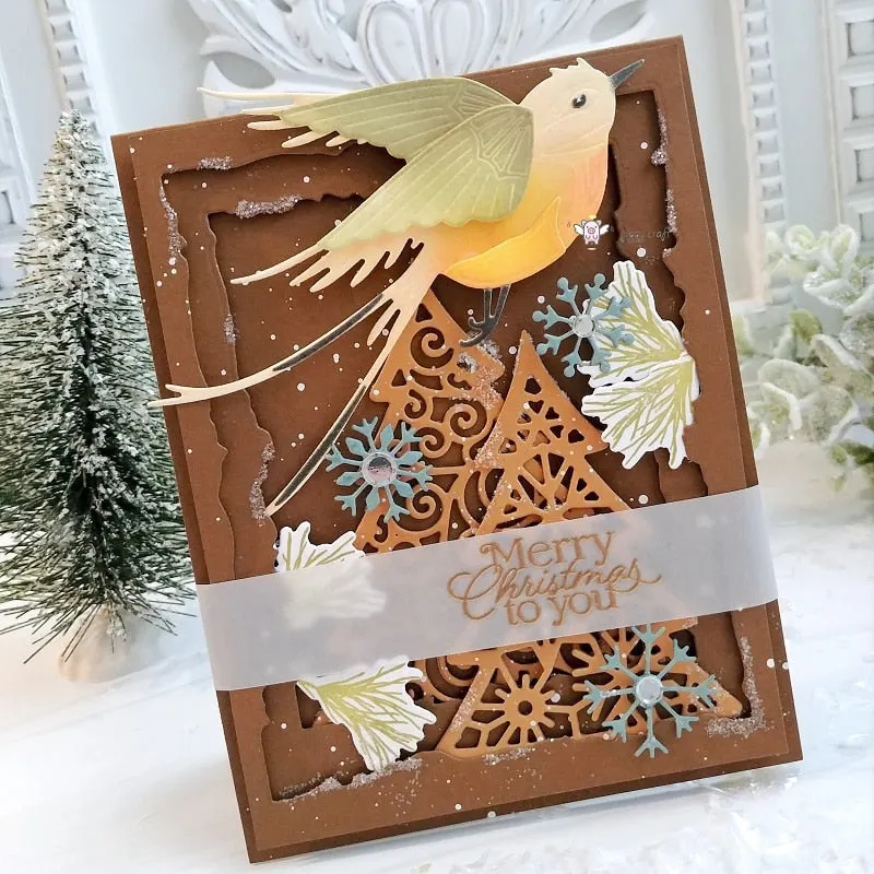 Piggy Craft metal cutting dies cut die mold Bird decoration Scrapbook paper craft knife mould blade punch stencils dies