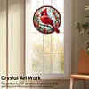 (US Only)Cardinal 2D Flat DIY Diamond Painting Set Diamond Art Pendant Home Wall Decor