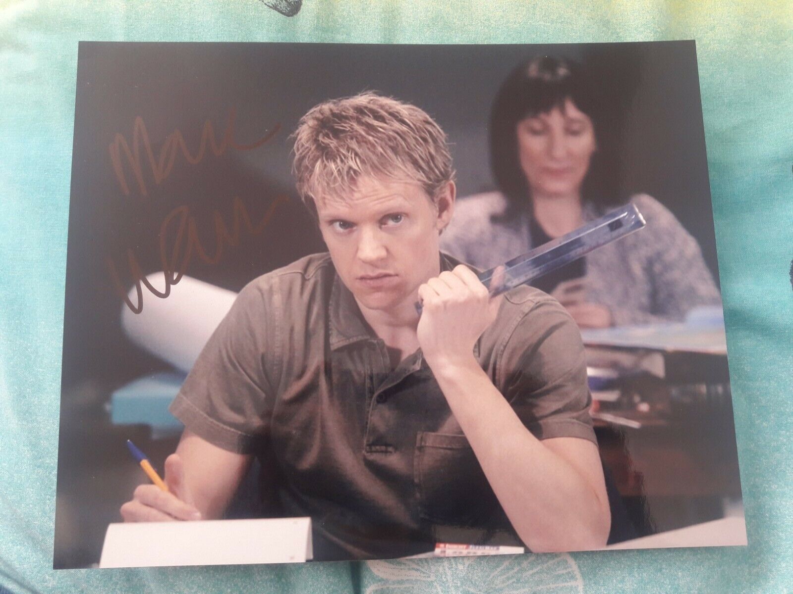 Doctor Who Autograph - Marc Warren signed Dr Who Photo Poster painting