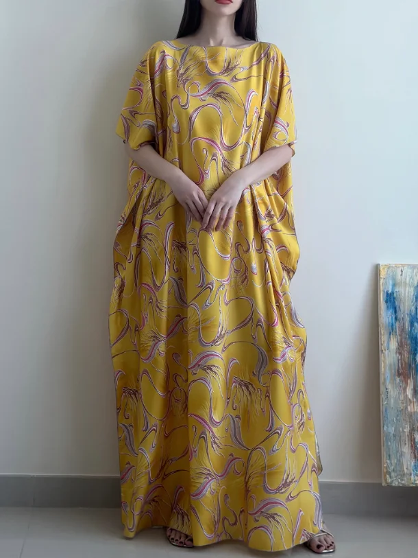 Stylish Floral Print Robe-inspireuse