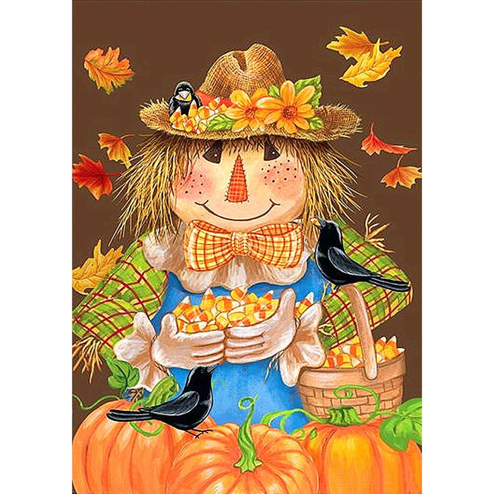 

30x40cm Round Drill Diamond Painting-Scarecrow , 501 Original