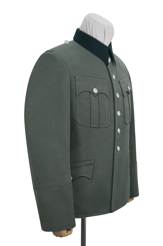   Wehrmacht Austrian Officer Field Grey Gabardine Service Tunic Jacket II 6 buttons German-Uniform