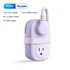 Travel Power Strip, ORICO 4 Outlets 2 USB Ports (1 USB C) with 4FT Wrapped Short Extension Cord Small Power Strip