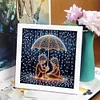 5D DIY Partial Special Shaped Drill Diamond Painting Kit Girl Decor With Frame Kit 18x18cm