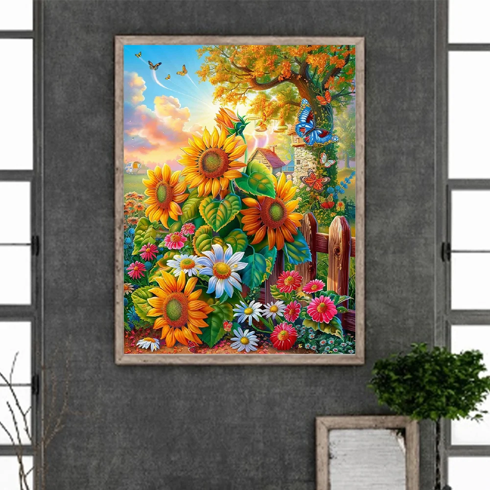 Diamond Painting - Full Round Drill - Sunflower(Canvas|30*40cm)