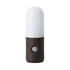 Rechargeable Motion Sensor Night Light Soft Glow Eye-Friendly Versatile Placement Minimalist Wood Battery Operated Shower Lamp for Wardrobe Hallway Closet Stairs