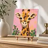 Framed Giraffe - DIY Button Art Painting Kit for Creativity DIY Pearl Dot Crafts for Gift Home Wall Decor 30*30CM