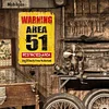 Warning 51 No Trespassing Military - Vintage Metal Signs - 20*30cm/30*40cm - Warning