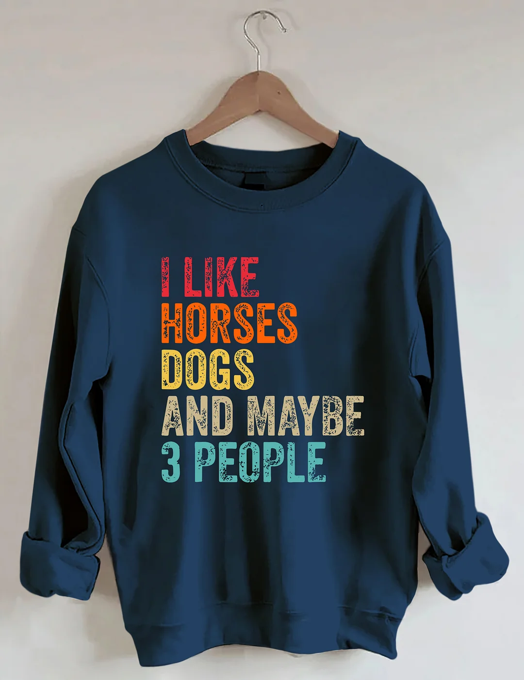 I Like Horses Dogs And Maybe 3 People Sweatshirt