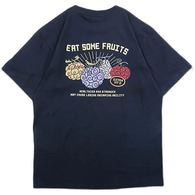 Pure Cotton One Piece Devil Fruits T-shirt weebmemes