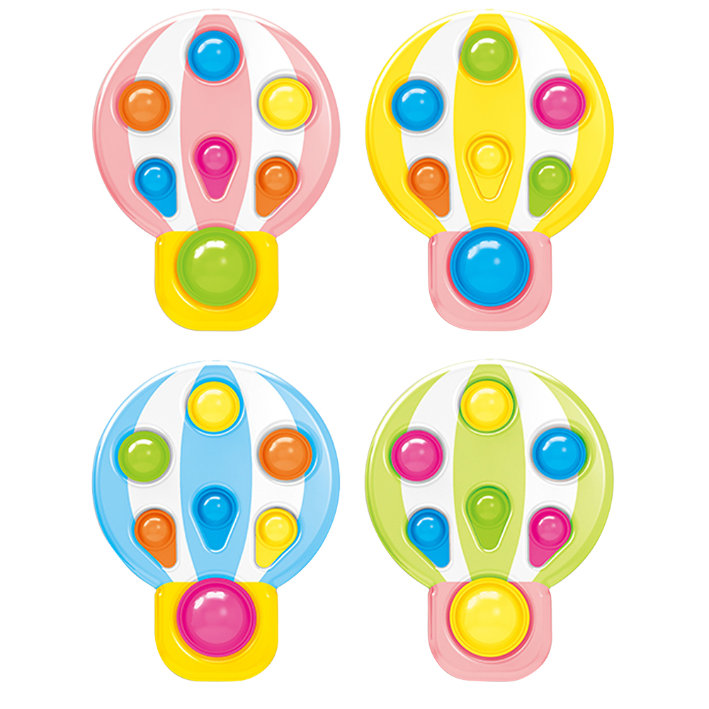 

Hot Air Balloon Simple Dimple Sensory Toy Baby Educational Funny Hand Board, Yellow, 501 Original