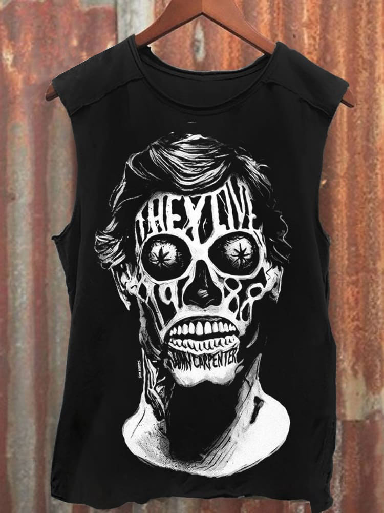 Unisex Vintage TheyLiveHorror Print Tank Top / Rvogue / Rvogue