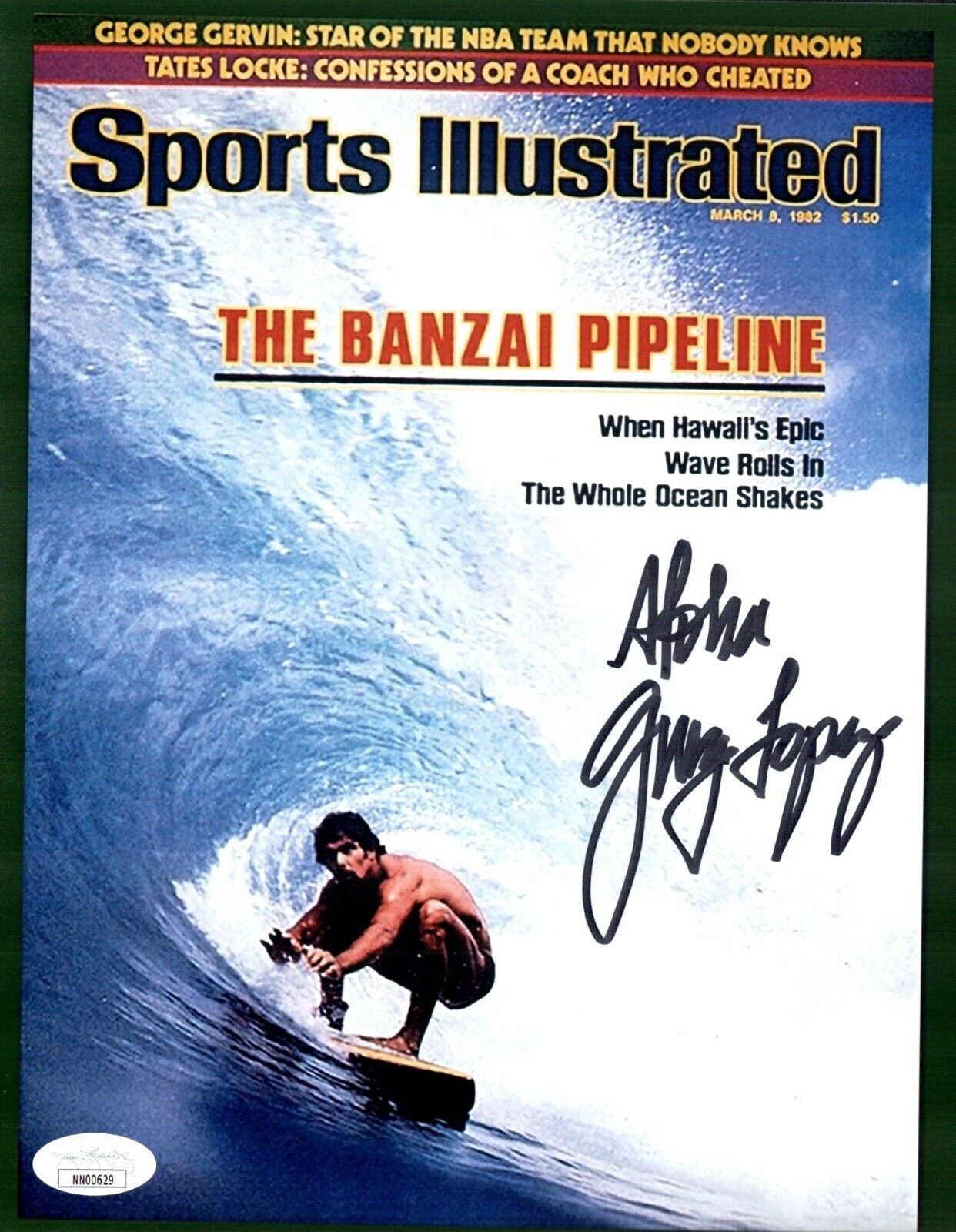 GERRY LOPEZ Signed MR. PIPELINE Surfing Legend 8x10 Photo Poster painting Autograph JSA COA Cert