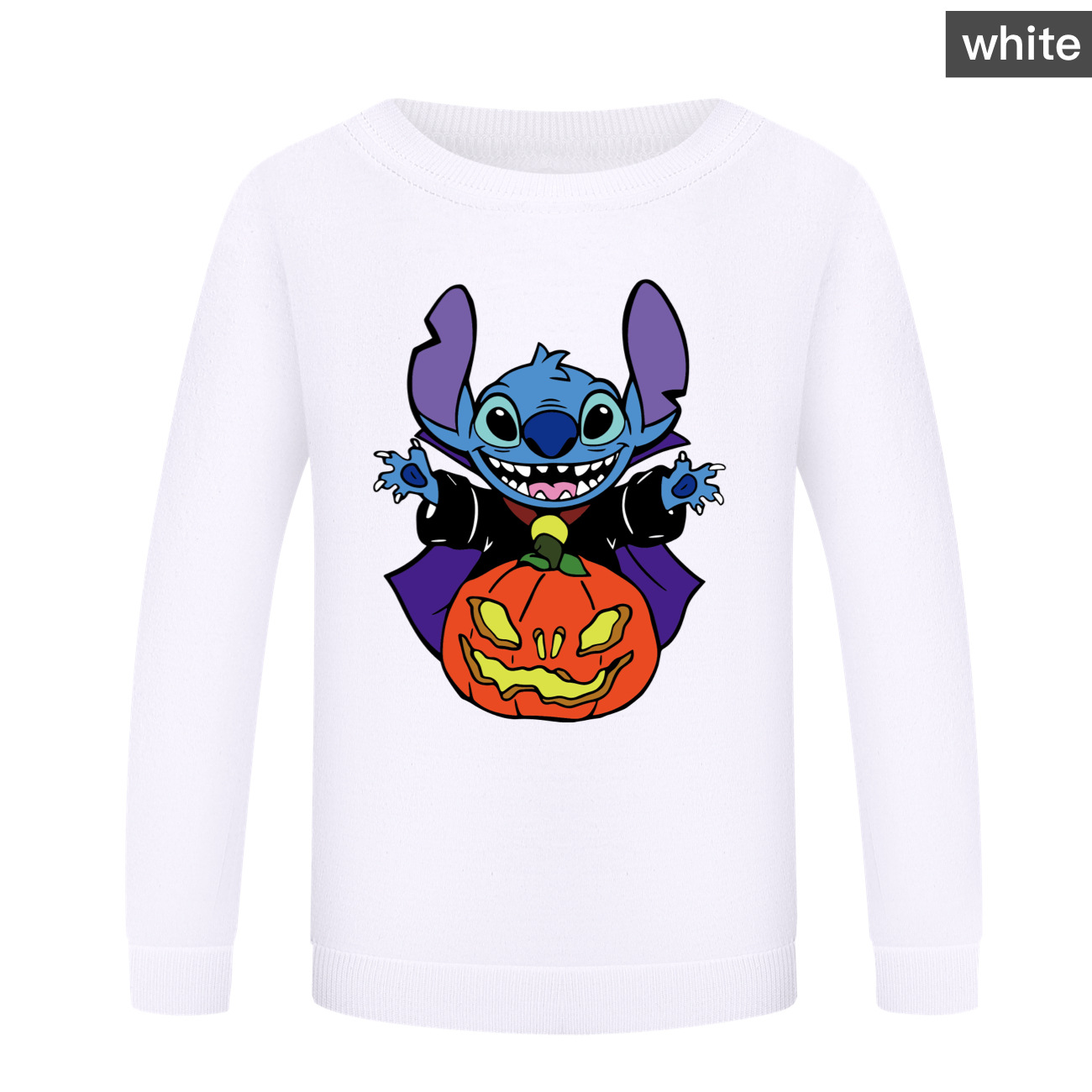 Halloween Stitch Boys and Girls Crewneck Sweatshirt 3723 -Mayoulove
