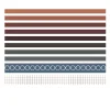 Macaron Plain Color Geometric Paper Tapes 10in1 Set Craft Lover Student Scratchbook Diary Photobook Decorative Stationery
