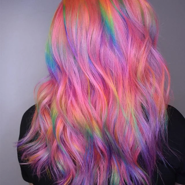 ELCNEPAL® | (🔥HOT)RAINBOW024 Lace Wig Frontal Hand-Tied Trendy Wave Wig ELCNEPAL