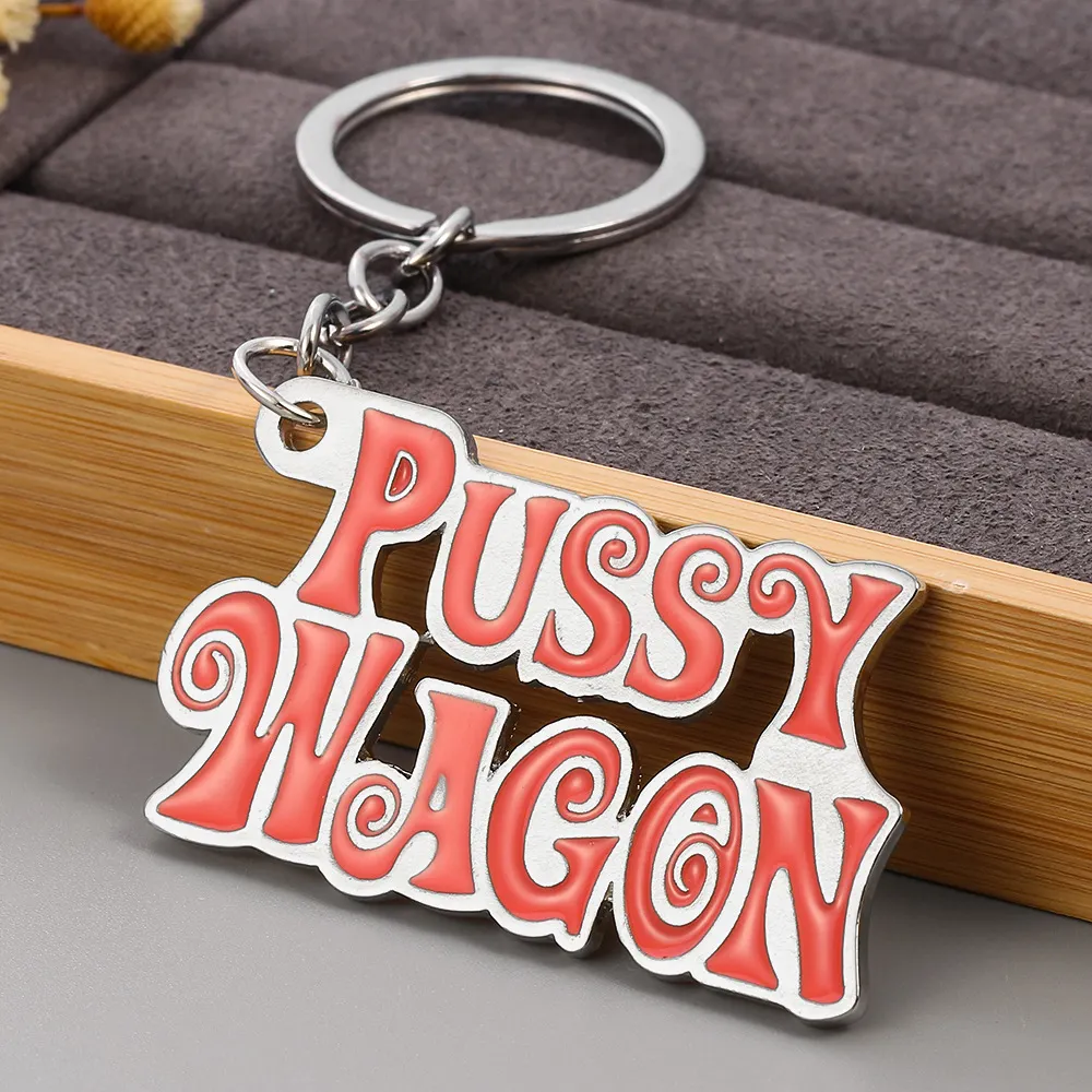 Hot-selling Movie and TV Peripheral Bill  Keychain English Pussy Wagon Alloy