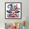 Butterfly Gnome - 11CT Stamped Cross Stitch - 45*45cm