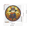 (50*50cm)Stained Glass Halloween - Full Round Drill Diamond Painting