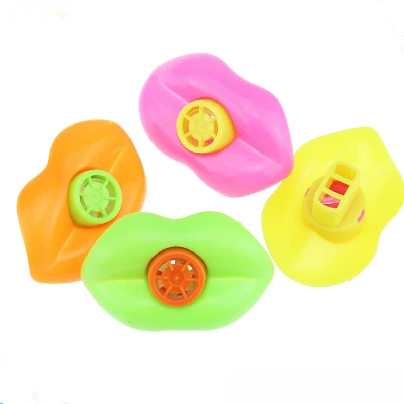 5/10pcs Plastic Lip Whistles Kids Birthday Decoration Party Supplies Toys Noisemakers for Children Outdoor Camping Equipment