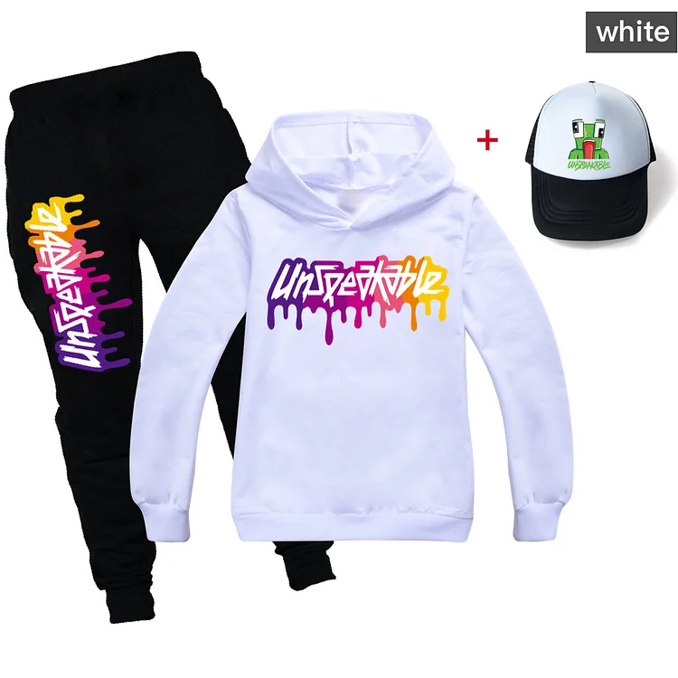 Unspeakable Kids Hoodie + Pants + Hat Set-Mayoulove