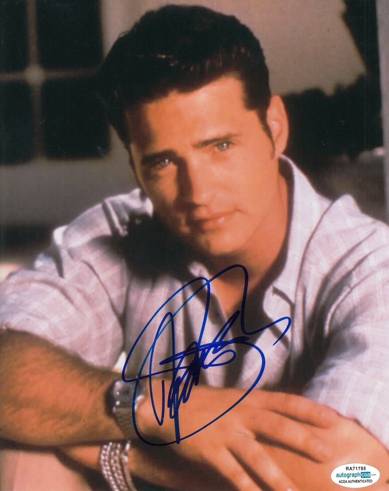 JASON PRIESTLEY signed (BEVERLY HILLS 90210) 8X10 Photo Poster painting Brandon BH90210 ACOA #4