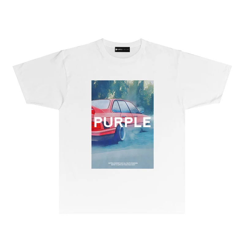 Purple 2023 new fashion T-shirt short sleeves