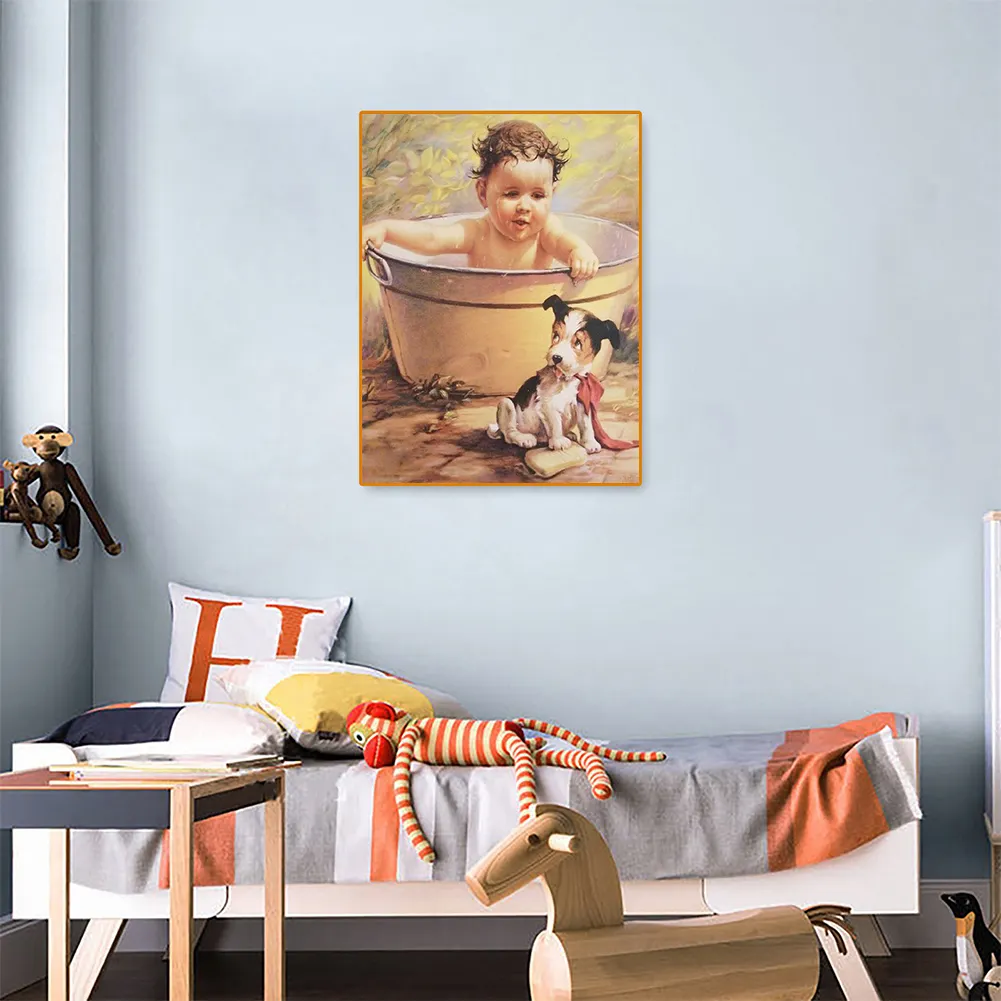 Full Round Diamond Painting 30*40cm - Baby