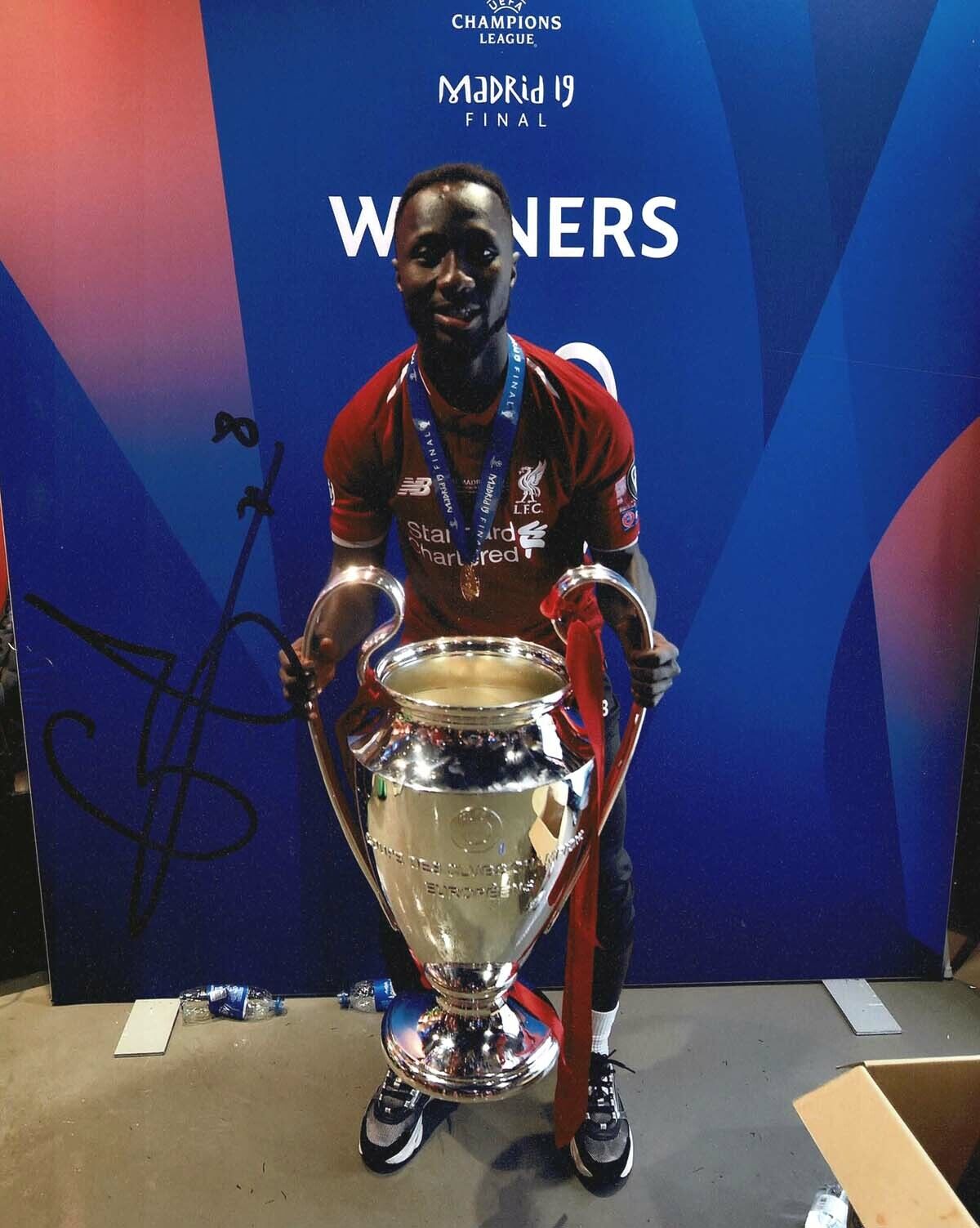 Naby KEITA Autograph Signed 10x8 Liverpool Champions League Photo Poster painting 2 AFTAL COA