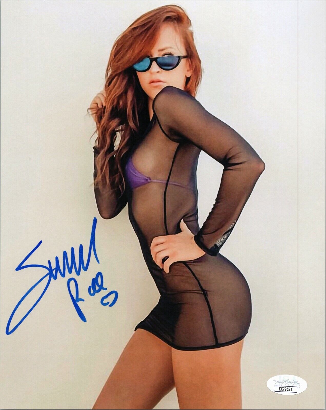 DANIELLE MONET ~SUMMER RAE Authentic Hand-Signed WWE DIVA