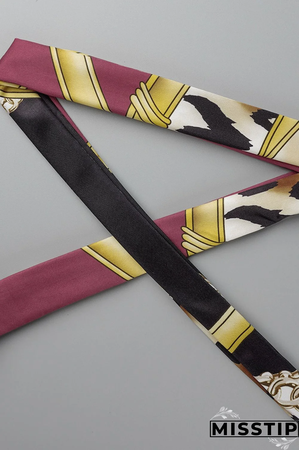 Brown Fashion Casual Print Bandage Patchwork V Neck Long Dress