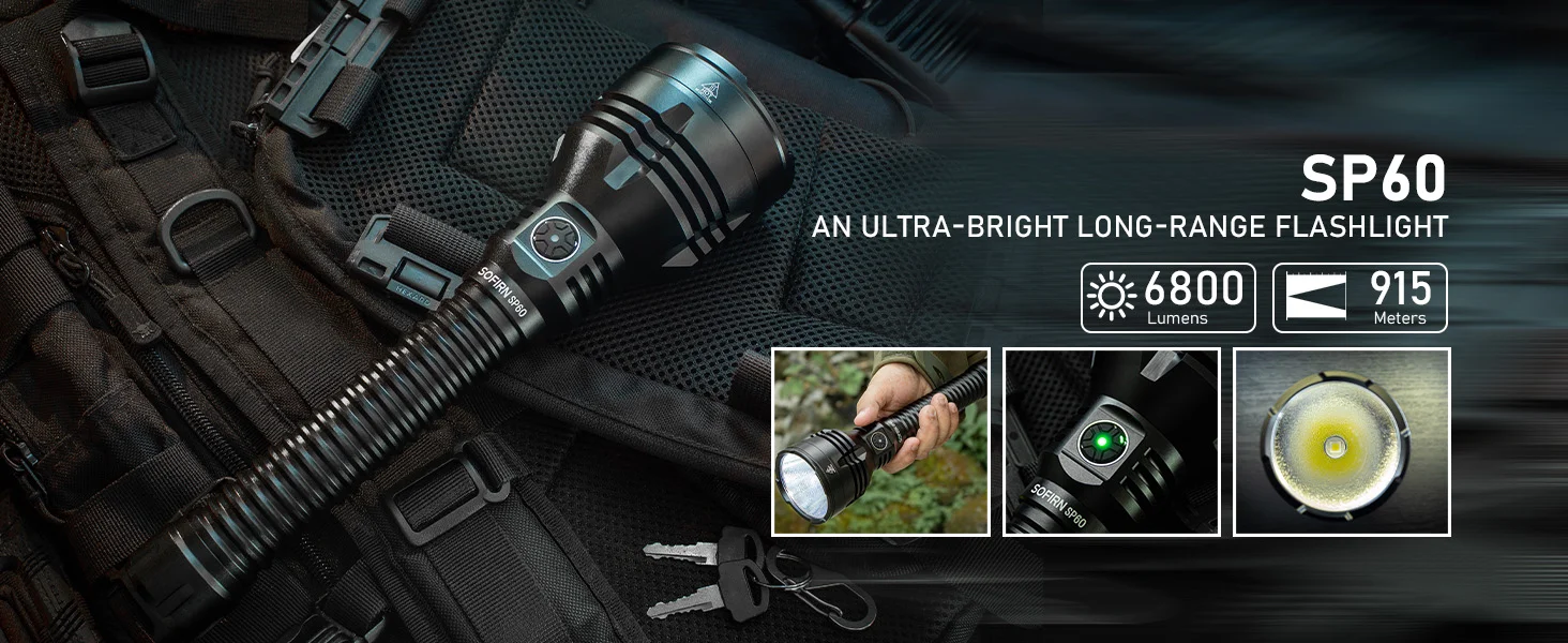 SOFIRN SP60 Long-distance Throw Flashlight