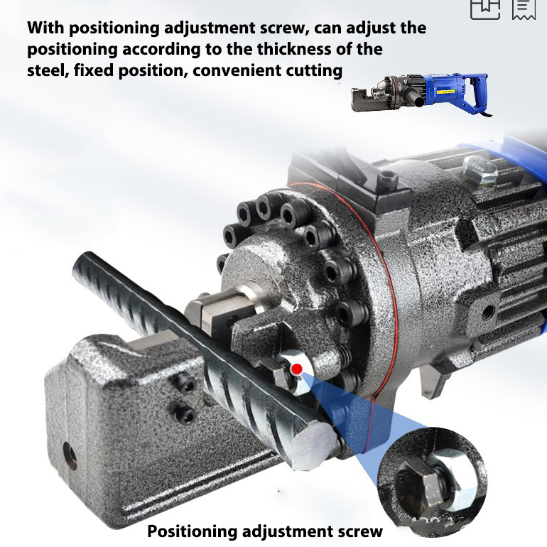 آلة قطع قضبان فولاذية كهربائية، آلة قطع قضبان فولاذية هيدروليكية، تستخدم لقطع قضبان فولاذية 4-16 مم وقضبان فولاذية متنوعة