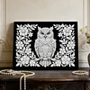DIY Pearl Painting Owl for Home Wall Decor with Frame(20x30cm)