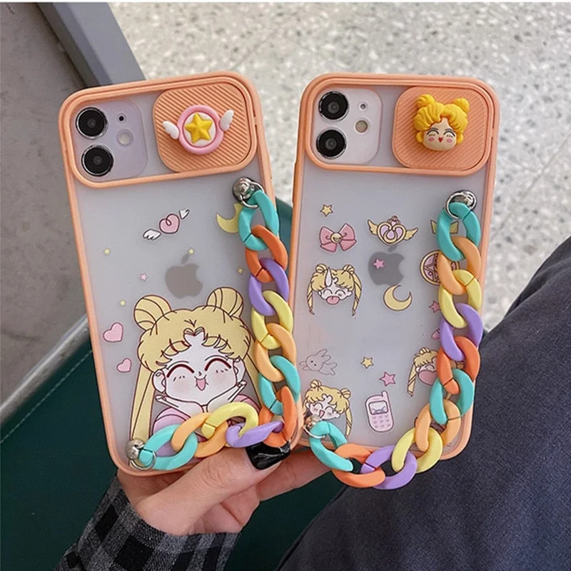 Kawaii Sailor Moon Cute Bracelet Protect iPhone Case SP17214