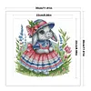 Peter Rabbit Partial Stamped Cross Stitch Kit 14CT 2 Strands 30x30cm DIY Embroidery Needlepoint