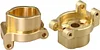 AMK Brass Steering Knuckles Portal Housings Upgrade Weight Parts for TRX4 1/10 RC Crawler, Replacement of Plastic（6pcs,198g）