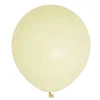 10 Pack | 18" Matte Pastel Yellow Helium or Air Latex Party Balloons