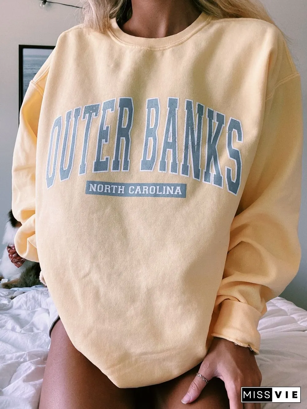 Vintage Basic Long Sleeve Sweatshirt