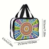DIY Mandala Diamant Kunst Strass Make-up Tasche Transparent PVC Aufbewahrungspack Geschenk
