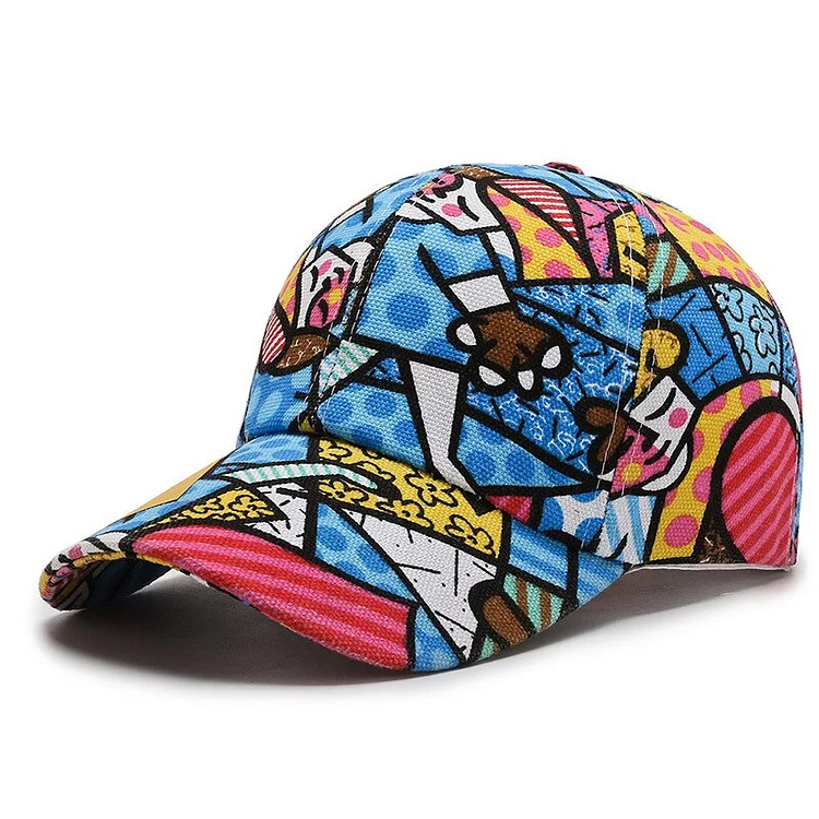 Printed Poker Baseball Cap Hip Hop Hat Outdoor Hat